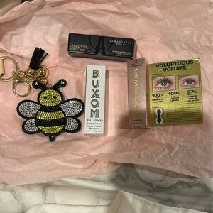 Buxom Full Force Lipstick Anastasia brow gel  bag charm two faced mascara